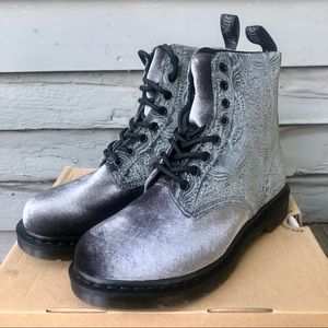 New Dr. Martens velvet embossed 1460 brocade boots